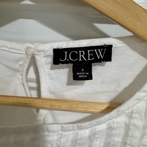 J.Crew Lace-trim Puff-sleeve T-shirt in white - Picture 3 of 8